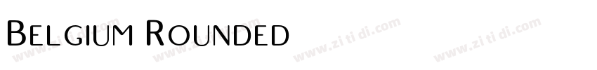 Belgium Rounded字体转换